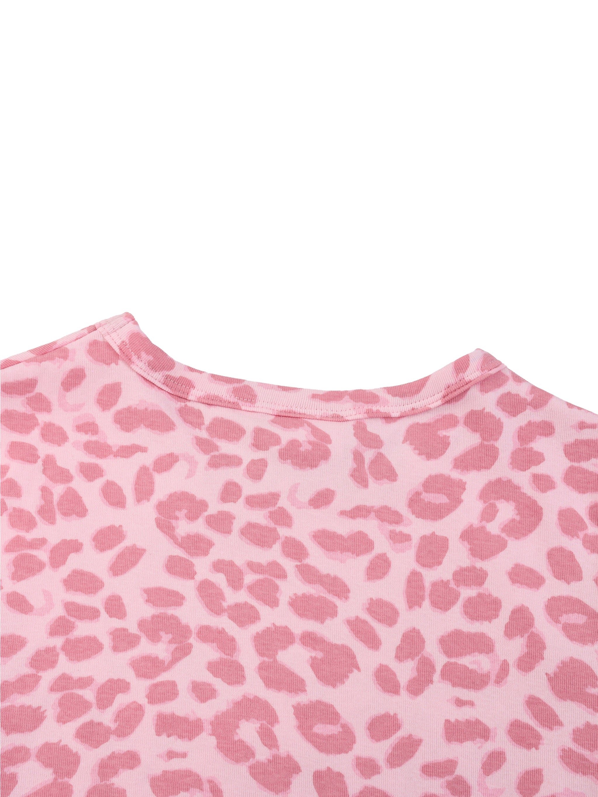 Krown Women’s Leopard Print Crop T-Shirt
