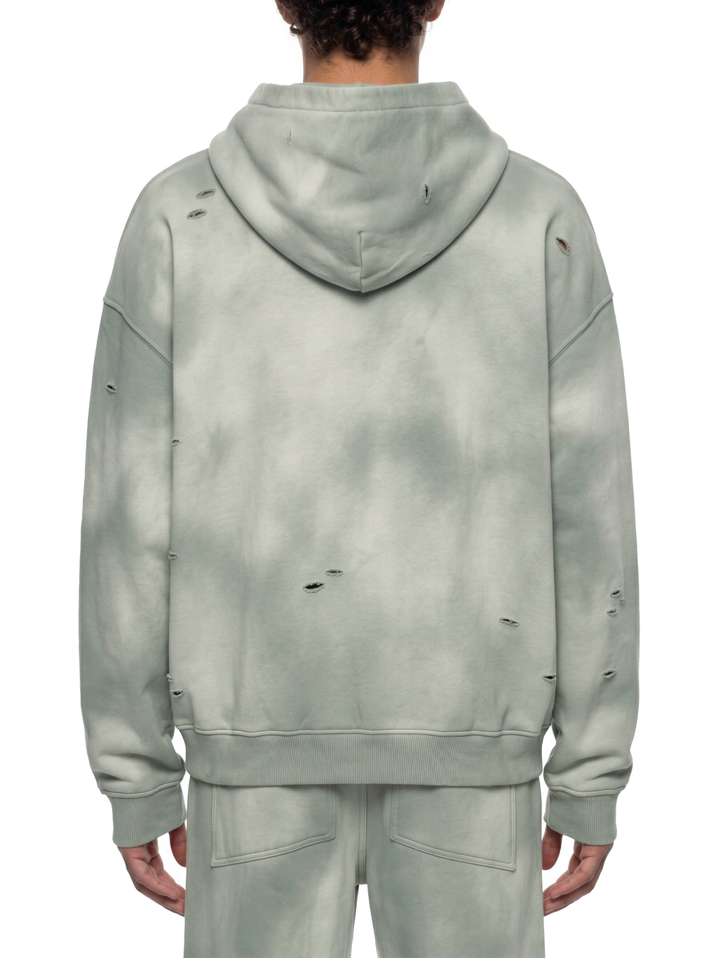Biba Krown Empire Unisex Sunfade Frayed Fleece Hoodie