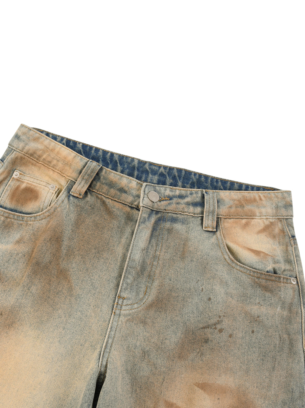 Men’s Vintage Wash Barrel Leg Jeans BIBE KROWN Empire Men's Vintage Wash Jeans