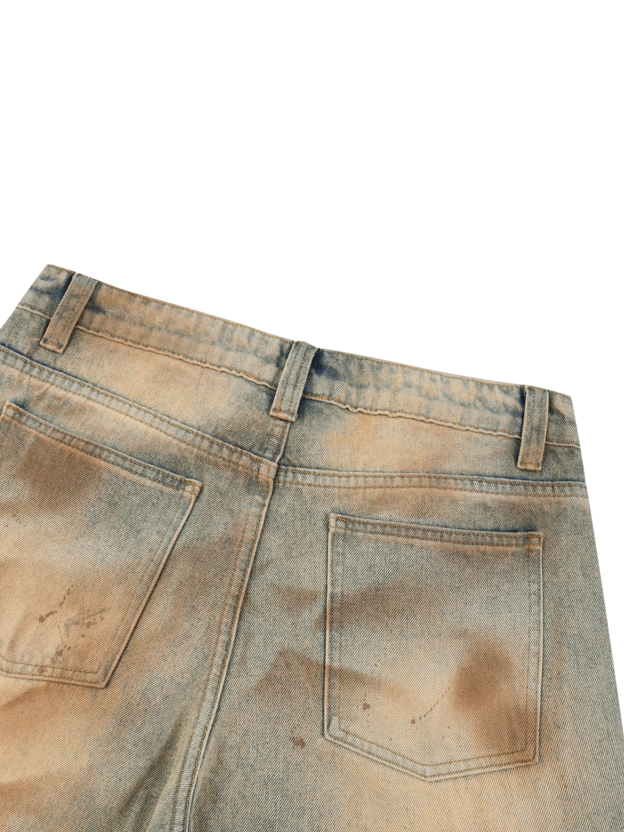 Men’s Vintage Wash Barrel Leg Jeans BIBE KROWN Empire Men's Vintage Wash Jeans