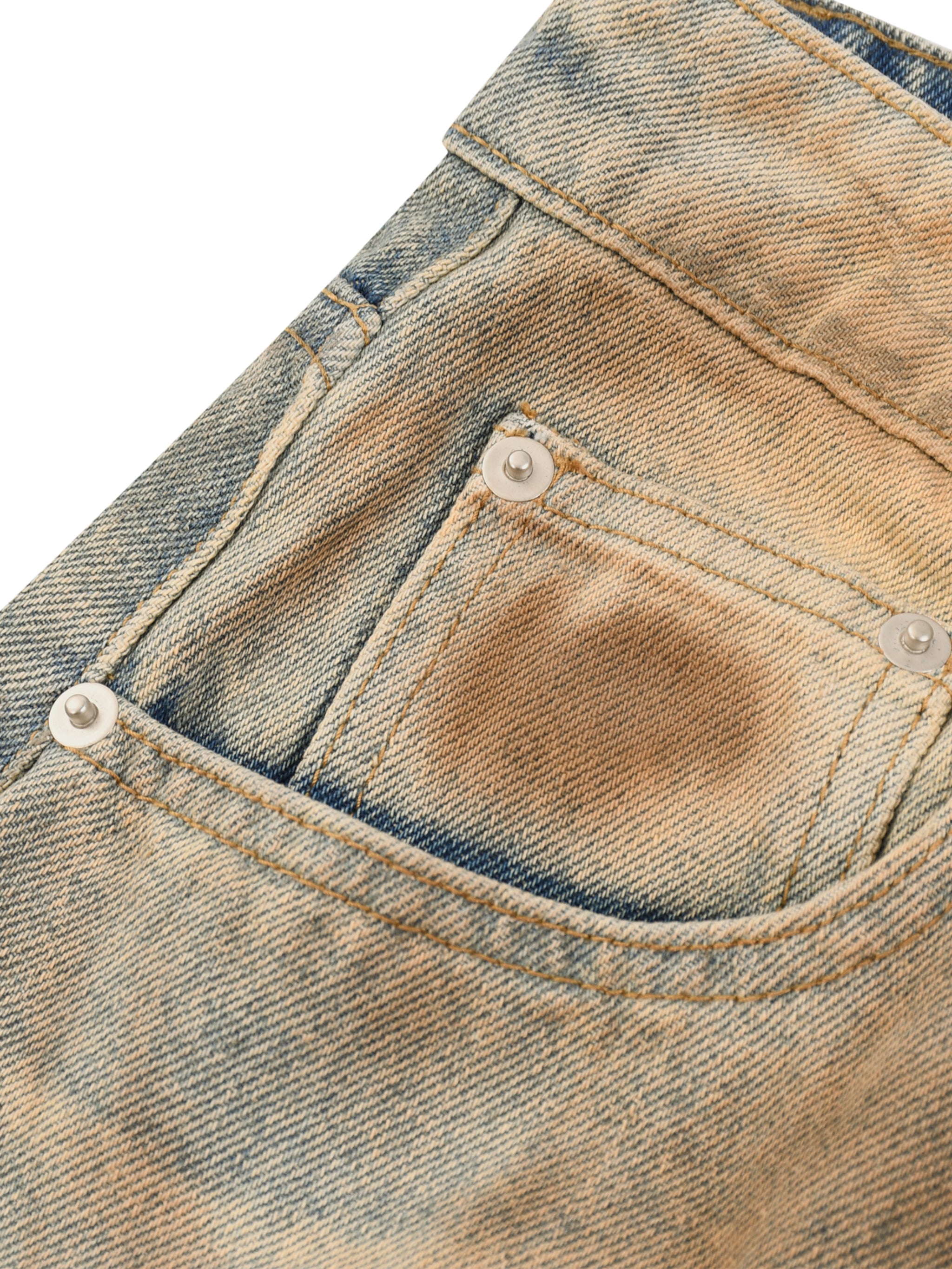 Men’s Vintage Wash Barrel Leg Jeans BIBE KROWN Empire Men's Vintage Wash Jeans