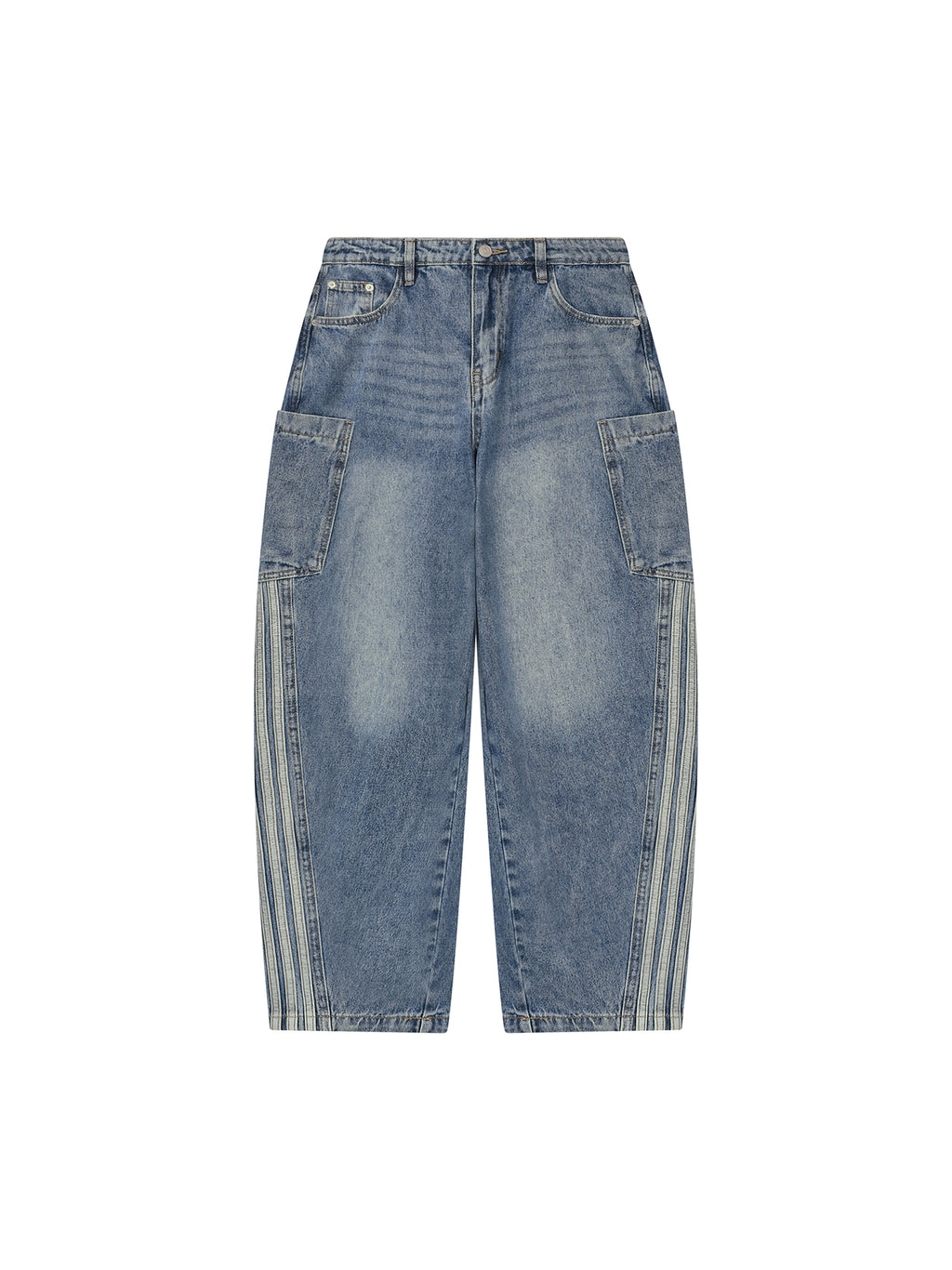 Biba Krown Empire Women's Vintage Wash Barrel Leg Jeans