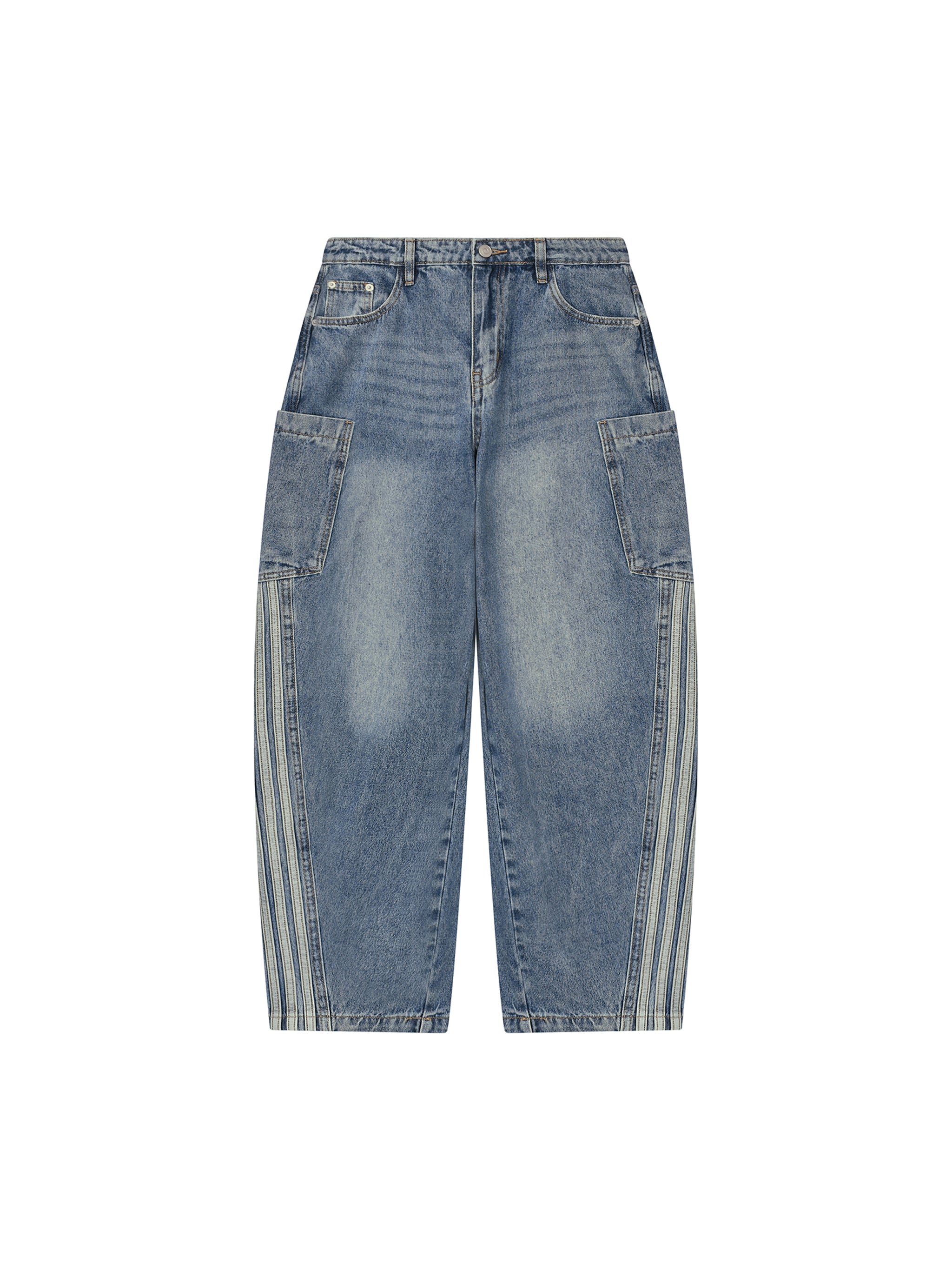 Biba Krown Empire Women's Vintage Wash Barrel Leg Jeans