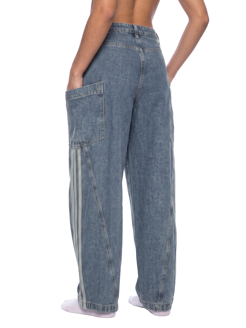 Biba Krown Empire Women's Vintage Wash Barrel Leg Jeans