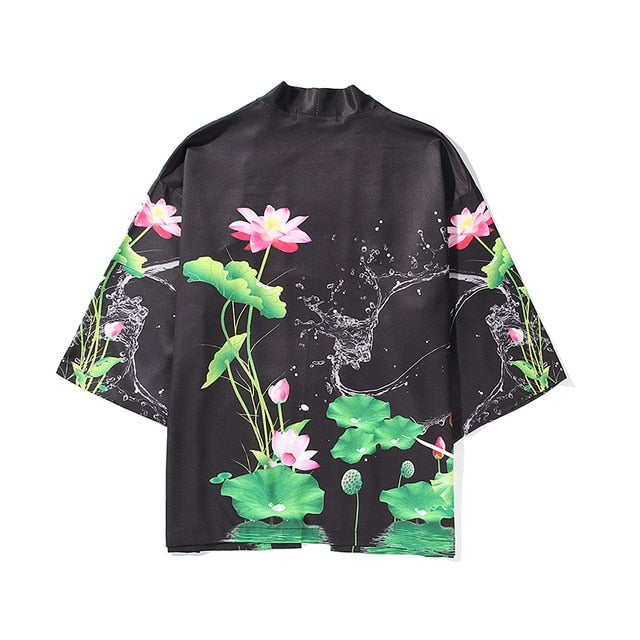 i Japanese Style Anime Tiger Cardigan Kimono Cosplay Harajuku Women Men Yukata Streetwear White Traditional Robe Tops