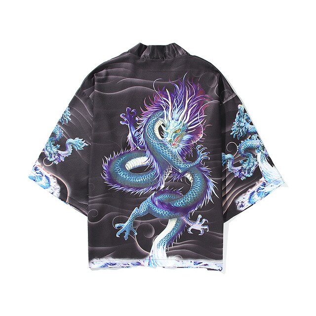i Japanese Style Anime Tiger Cardigan Kimono Cosplay Harajuku Women Men Yukata Streetwear White Traditional Robe Tops